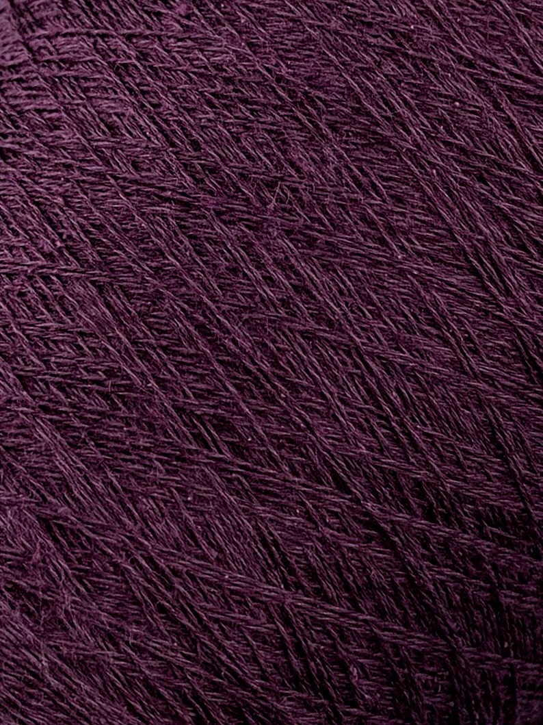 Toscano S.r.L. Art. Seta 854 Nm 2/30 – Garn aus Seide, Baumwolle, Viskose und Leinen col. Pflaume 2520